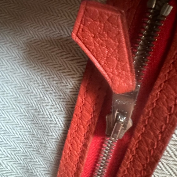 100% Authentic HERMES Garden Party 36 Handbag Orange Color w/ Palladium … - Picture 9 of 10